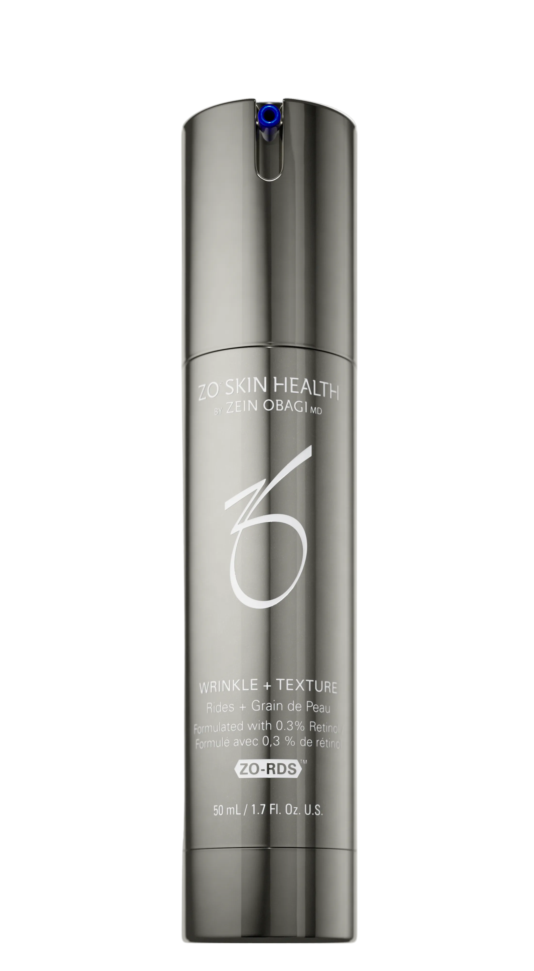 wrinkle and texture gray bottle of zo skin health